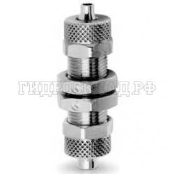 Фитинг с накидной гайкой 0° P= 8-P= 6мм (проходной) (Camozzi)