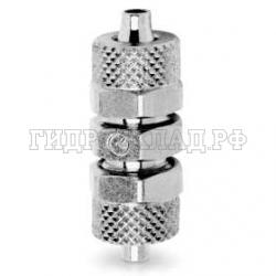 Фитинг с накидной гайкой 0° P= 8-P= 6мм (соединитель) (Camozzi)