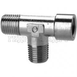 Фитинг тройник G1/4(ш) - G1/4(ш) - G1/4(вр) (Camozzi)