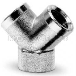 Фитинг тройник G1/8(вр) - G1/8(вр) - G1/8(вр) (Y-образный) (Camozzi)