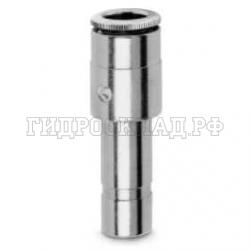 Фитинг цанга 0° P= 6мм - PIPE Ф= 4мм (Camozzi)