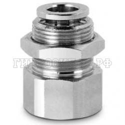 Фитинг цанга 0° P= 8мм - G1/4(вр) (проходной) (Camozzi)