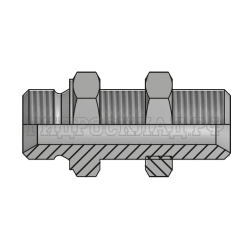 Адаптер BSP(ш) 1.1/2" - BSP(ш) 1.1/2" проходной (Vitillo SPA)