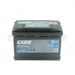 Аккумулятор автомобильный Exide Premium 12в  77а/ч обратная полярность (Exide)