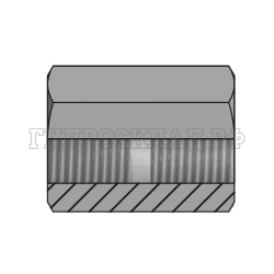 Адаптер BSPP(F) 1/4" - BSPP(F) 1/4" L=30 (муфта) (Vitillo SPA)