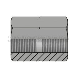 Адаптер Metric(F) 16X1.5 - Metric(F) 16X1.5 L=35 (муфта) (Vitillo SPA)