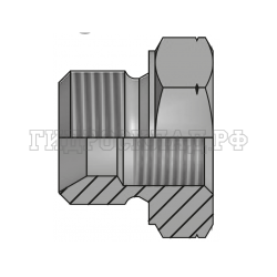 Адаптер BSP(ш) 3/8" - Metric(F) 12x1.5 L=21.5 (Vitillo SPA)