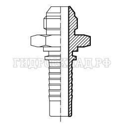 Фитинг DKI (ш) М20х1.5 DN=12 S22 (Китай)