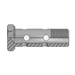 Болт BANJOx2(Metric)  8X1.25 (Vitillo SPA)