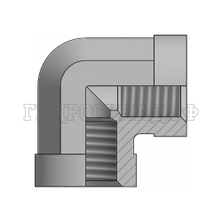 Адаптер 90° NPT(F) 1/4" - NPT(F) 1/4" (Vitillo SPA)