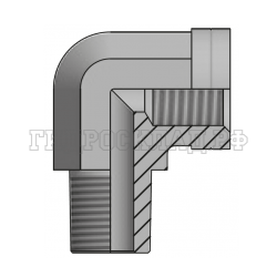 Адаптер 90° NPT(ш) 1/2" - NPT(F) 1/2" (Vitillo SPA)