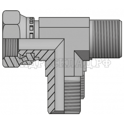 Адаптер тройник BSP(ш) 1" - BSP(г) 1"  - BSP(ш) 1" (Vitillo SPA)