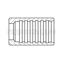 Муфта обжимная Ду=3 (Crimp D=7.6) нерж. (Mini Press)