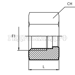 Гайка ТС JIC 1.1/16" (Vitillo SPA)