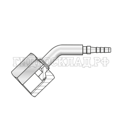 Фитинг к манометру M20X1.5 медной шайбой Ду= 3мм (45°) (Mini Press)