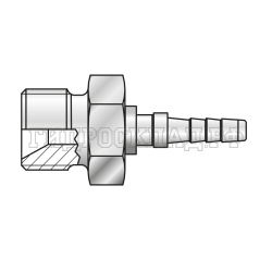 Фитинг BSP(ш) G 1/8 Ду=2мм (0°) (Mini Press)