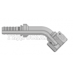 Фитинг BSP (г) 1/2” DN=12 (45°) InterLock (без зачистки) (thrust-wire nut)