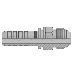 Фитинг JIC (ш) 7/8” DN=20 InterLock (без зачистки)