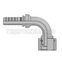 Фитинг DKOL (г) 36x2 DN=20 (90°) InterLock (без зачистки) (thrust-wire nut)