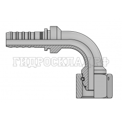 Фитинг DKOS (г) M36x2 DN=25 (90°) InterLock (без зачистки) (thrust-wire nut)