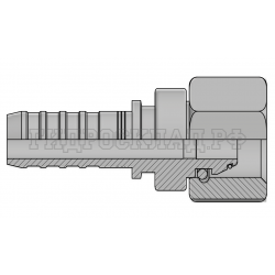 Фитинг DKOS (г) M36x2 DN=25 (0°) InterLock (без зачистки) (thrust-wire nut)