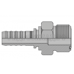 Фитинг ORFS (ш) 11/16” DN=10 InterLock (без зачистки)