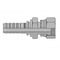 Фитинг ORFS (г) 1” DN=20 (0°) InterLock (без зачистки) (double hexagon)