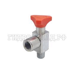 Кран манометра R1/4" (90°) оцинкованный с лого MiniPress (Mini Press)