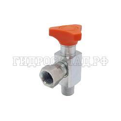 Кран манометра R1/4" (90°) оцинкованный с лого MiniPress (Mini Press)