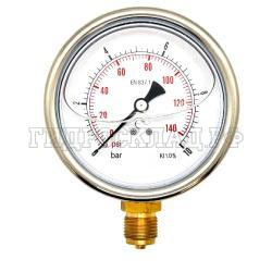 Манометр 100мм 0-10 бар  G1/2 (снизу)  (Mini Press)
