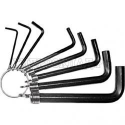 Ключи шестигранные 2-10 мм на кольце, 8 шт (FIT)