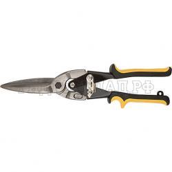 Ножницы по металлу усиленные crni Профи, прорезиненные ручки, прямые 260 мм