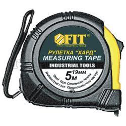 Рулетка 10м x 25 мм с прорезиненным корпусом "ХАРД" (КУРС)