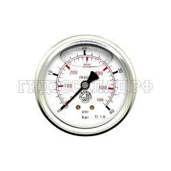 Манометр 63мм 0-40 бар  G1/4 (сзади) (Mini Press)
