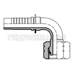 Фитинг DKOS (г) 42x2 DN=25 (90°) S50 (Китай)
