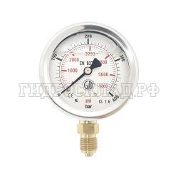 Манометр 63мм 0-400 бар  G1/4 (снизу) (BART)