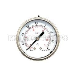 Манометр 63мм 0-1.6 бар  G1/4 (сзади) (BART)