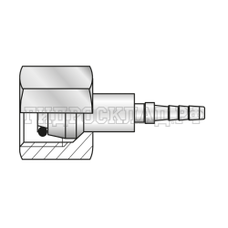 Фитинг DKOLL(г) M10x1 Ду=4мм (0°) с муфтой DN4 (Китай)