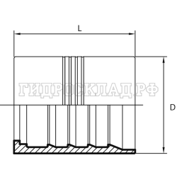 Муфта обжимная 4SP/4SH DN=50 (Китай)