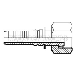 Фитинг ORFS (г) 1.7/16" DN=25 (0°) InterLock (Китай)