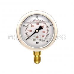 Манометр 63мм 0-40 бар  G1/4 (снизу) (Китай)