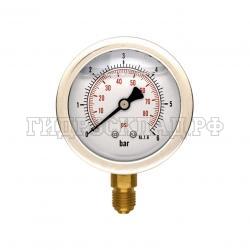 Манометр 63мм 0-6 бар  G1/4 (снизу) (Китай)
