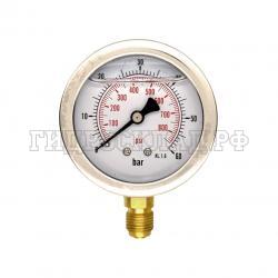 Манометр 63мм 0-60 бар  G1/4 (снизу) (Китай)