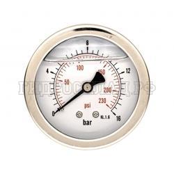 Манометр 63мм 0-16 бар  G1/4 (сзади) (Китай)