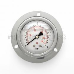 Манометр 63мм 0-16 бар  G1/4 (сзади, панельный монтаж) (Китай)