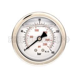 Манометр 63мм 0-160 бар  G1/4 (сзади) (Китай)