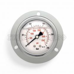 Манометр 63мм 0-250 бар  G1/4 (сзади, панельный монтаж) (Китай)