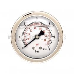Манометр 63мм 0-6 бар  G1/4 (сзади) (Китай)