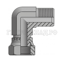 Адаптер 90° DK(ш) 20X1.5 - DK(г) 20X1.5 (Китай)