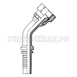 Фитинг DKI (г) М14х1.5 DN=10 (45) (Китай)